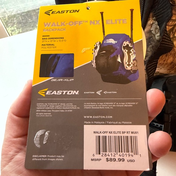 Easton Walk-Off NX Elite Bat Pack NWT Camo - Picture 9 of 9